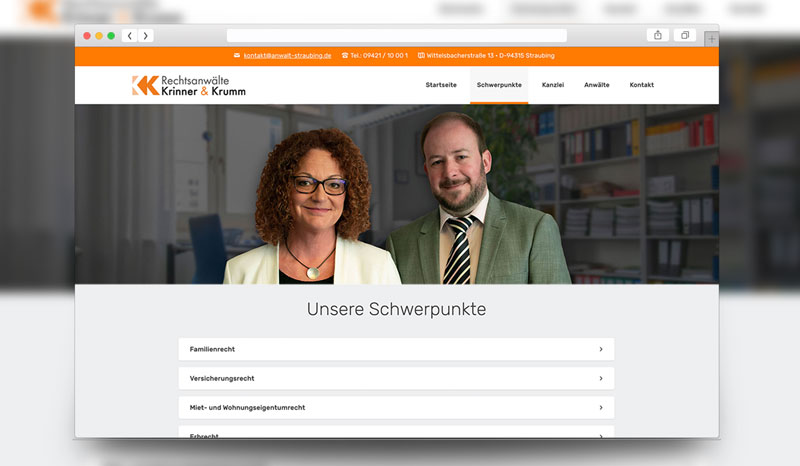 Homepage Krinner & Krumm Straubing